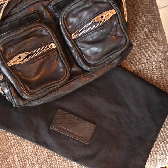 ALEXANDER WANG cross body little black leather bag - Picture 7 of 7